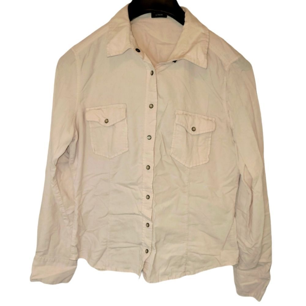 J. Crew Women's Corduroy Western Style Shirt Size Medium